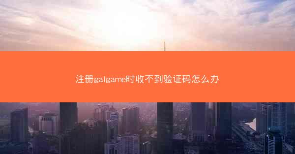 注册galgame时收不到验证码怎么办
