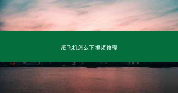 纸飞机怎么下视频教程
