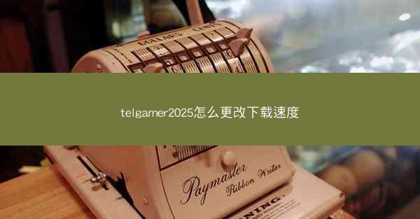 telgamer2025怎么更改下载速度