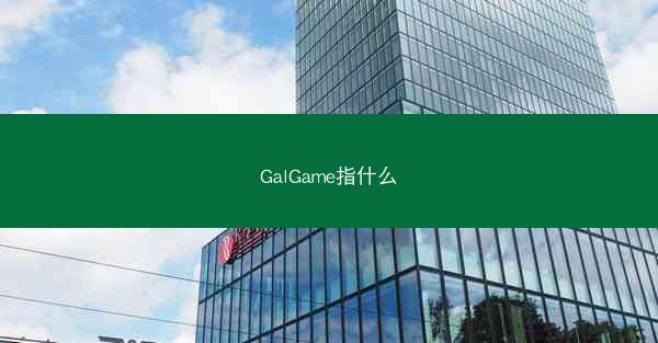 GalGame指什么