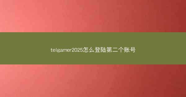 telgamer2025怎么登陆第二个账号