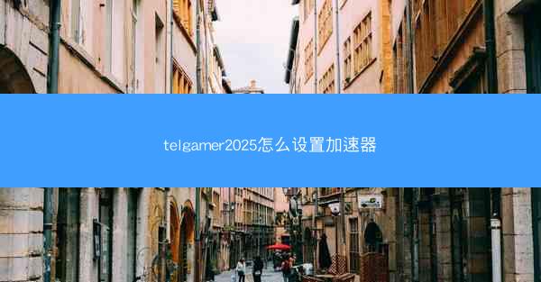 telgamer2025怎么设置加速器