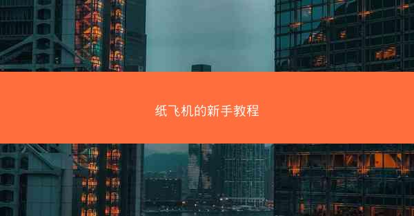 纸飞机的新手教程