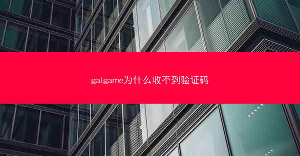 galgame为什么收不到验证码