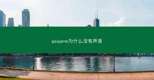 galgame为什么没有声音