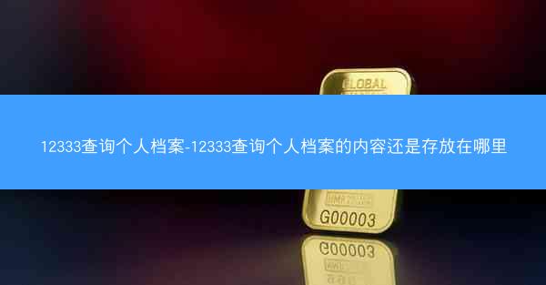 12333查询个人档案-12333查询个人档案的内容还是存放在哪里