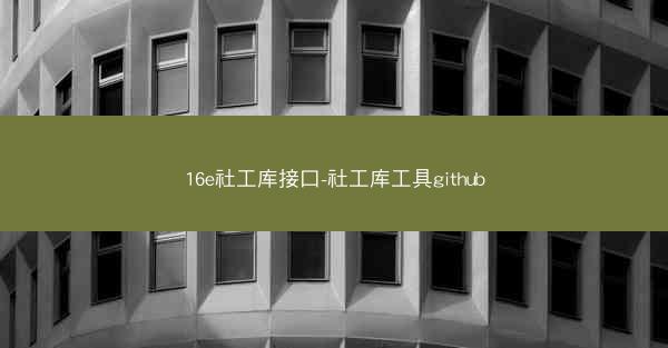 16e社工库接口-社工库工具github