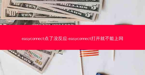 easyconnect点了没反应-easyconnect打开就不能上网