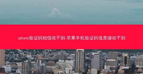 iphone验证码短信收不到-苹果手机验证码信息接收不到