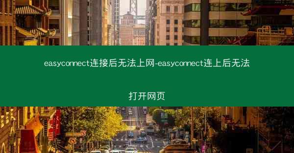 easyconnect连接后无法上网-easyconnect连上后无法打开网页