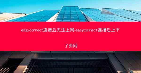 easyconnect连接后无法上网-easyconnect连接后上不了外网