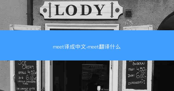 meet译成中文-meet翻译什么