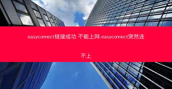 easyconnect链接成功 不能上网-easyconnect突然连不上