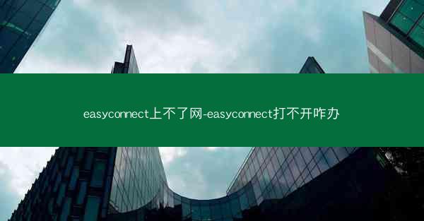 easyconnect上不了网-easyconnect打不开咋办