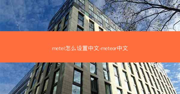 metel怎么设置中文-meteor中文