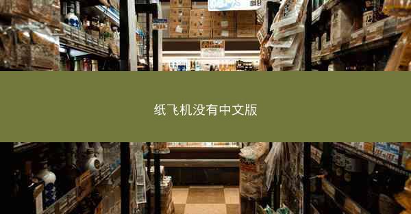 纸飞机没有中文版