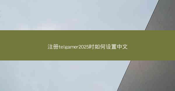 注册telgamer2025时如何设置中文