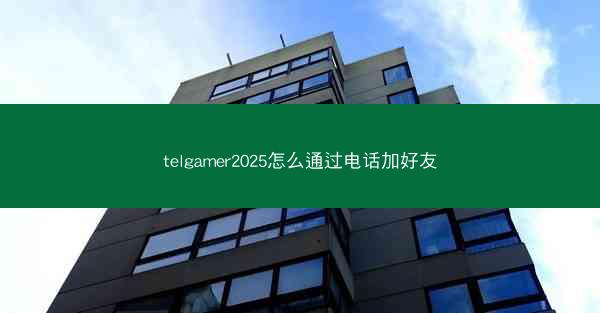 telgamer2025怎么通过电话加好友