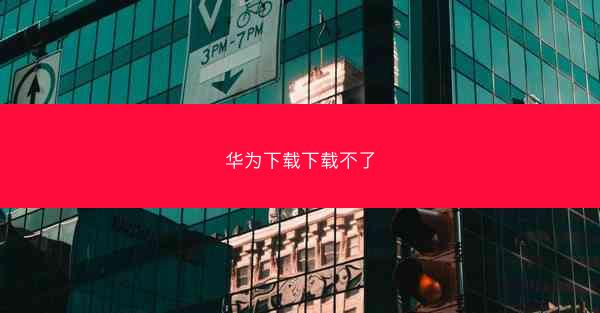 华为下载下载不了