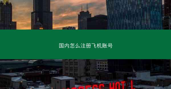 国内怎么注册飞机账号