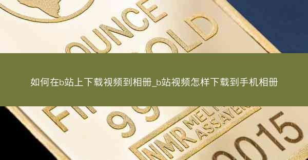 如何在b站上下载视频到相册_b站视频怎样下载到手机相册