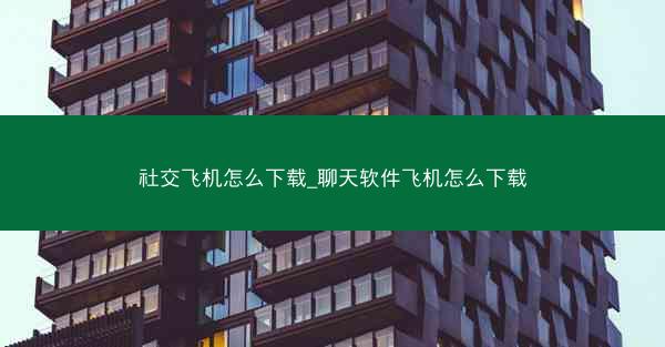 社交飞机怎么下载_聊天软件飞机怎么下载