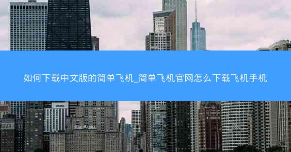 如何下载中文版的简单飞机_简单飞机官网怎么下载飞机手机