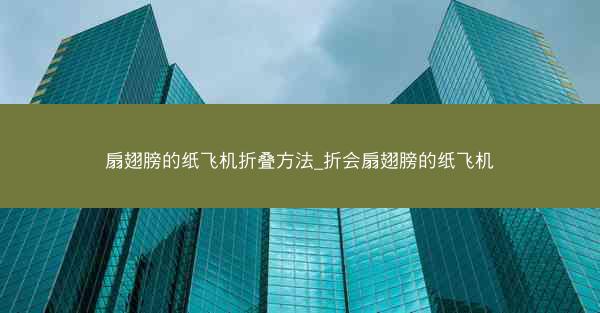 扇翅膀的纸飞机折叠方法_折会扇翅膀的纸飞机