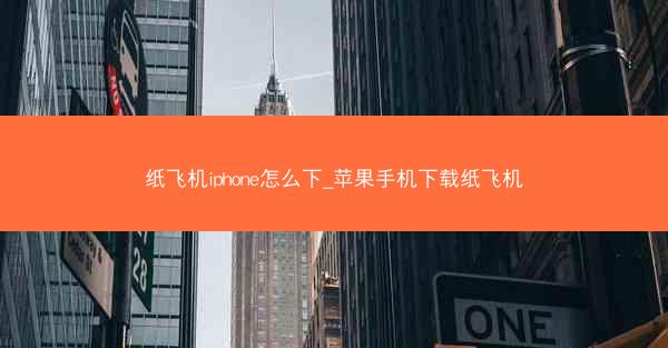 纸飞机iphone怎么下_苹果手机下载纸飞机