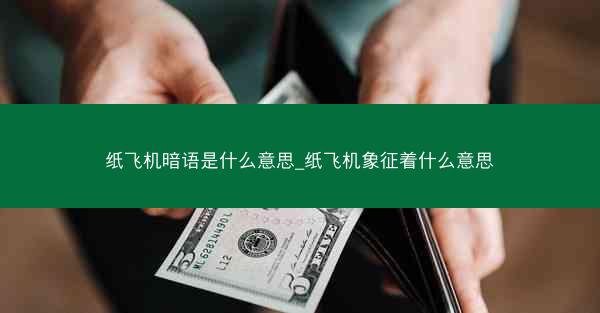 纸飞机暗语是什么意思_纸飞机象征着什么意思