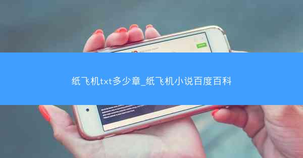 纸飞机txt多少章_纸飞机小说百度百科
