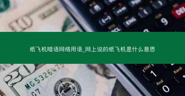 纸飞机暗语网络用语_网上说的纸飞机是什么意思