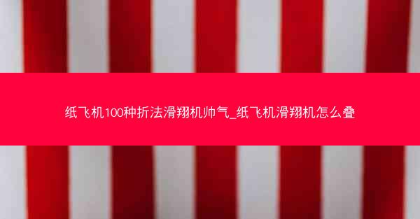 纸飞机100种折法滑翔机帅气_纸飞机滑翔机怎么叠