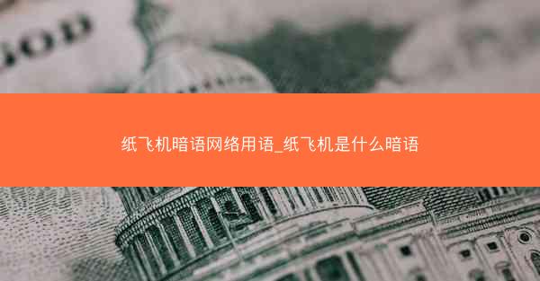 纸飞机暗语网络用语_纸飞机是什么暗语