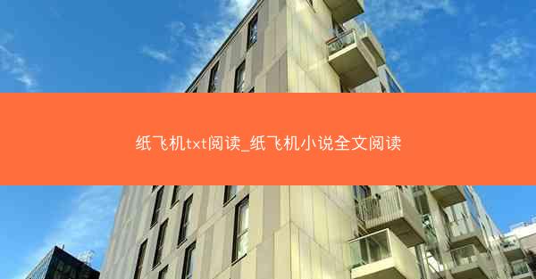 纸飞机txt阅读_纸飞机小说全文阅读