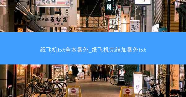 纸飞机txt全本番外_纸飞机完结加番外txt