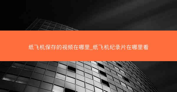 纸飞机保存的视频在哪里_纸飞机纪录片在哪里看