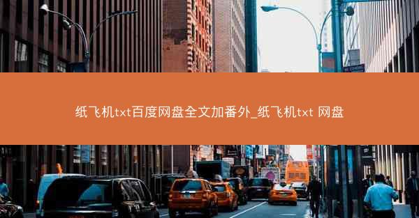 纸飞机txt百度网盘全文加番外_纸飞机txt 网盘