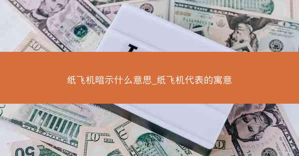 纸飞机暗示什么意思_纸飞机代表的寓意