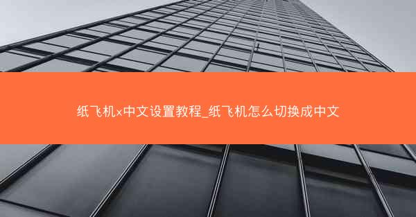 纸飞机x中文设置教程_纸飞机怎么切换成中文