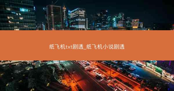 纸飞机txt剧透_纸飞机小说剧透