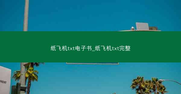 纸飞机txt电子书_纸飞机txt完整