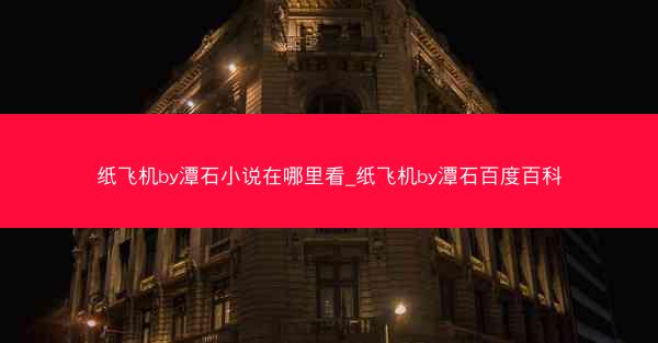 纸飞机by潭石小说在哪里看_纸飞机by潭石百度百科