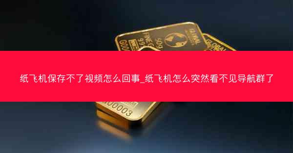 纸飞机保存不了视频怎么回事_纸飞机怎么突然看不见导航群了