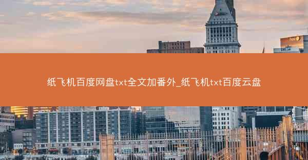 纸飞机百度网盘txt全文加番外_纸飞机txt百度云盘