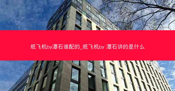 纸飞机by潭石谁配的_纸飞机by 潭石讲的是什么