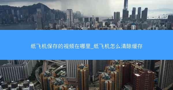 纸飞机保存的视频在哪里_纸飞机怎么清除缓存