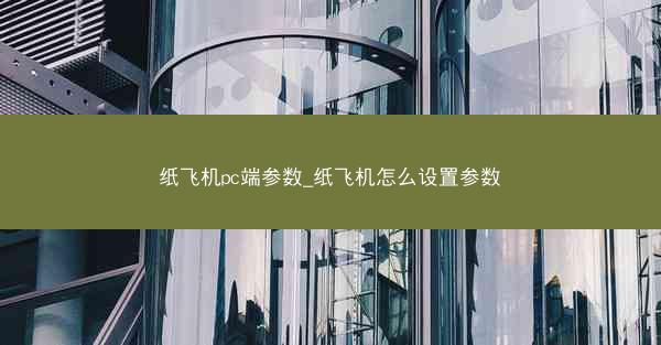 纸飞机pc端参数_纸飞机怎么设置参数