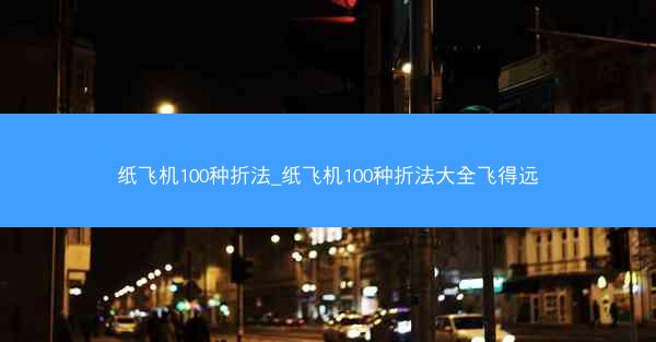 纸飞机100种折法_纸飞机100种折法大全飞得远