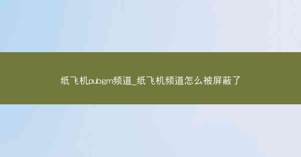 纸飞机pubgm频道_纸飞机频道怎么被屏蔽了